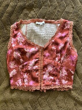 Nectar Clothing Rust Corset Top